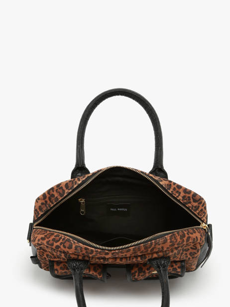 Cross Body Tas Leopard Leder Paul marius Zwart leopard DANDSLEO ander zicht 2