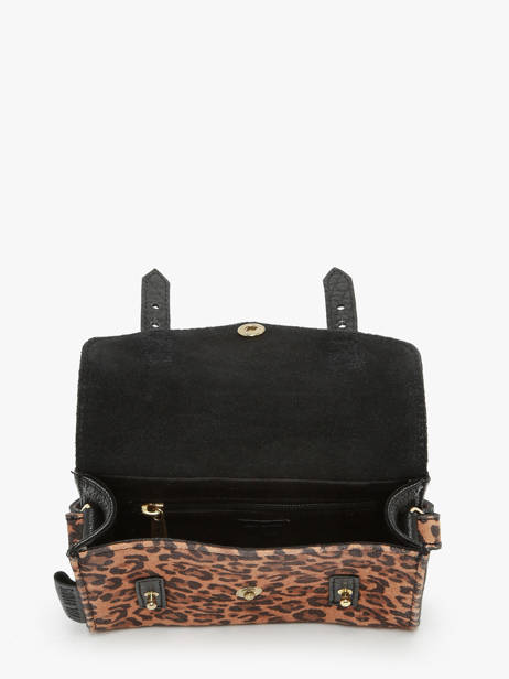 Cross Body Tas Mini Leopard Leder Paul marius Zwart leopard MINILEO ander zicht 3