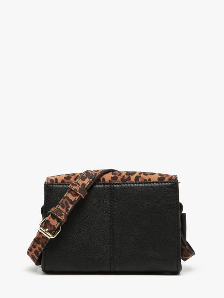 Cross Body Tas Mini Leopard Leder Paul marius Zwart leopard MINILEO ander zicht 4