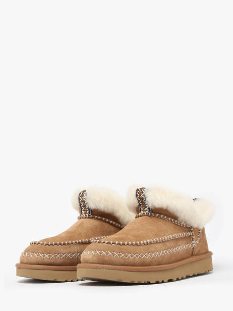 Boots Classic Ultra Mini Alpine Uit Leder Ugg Bruin women 1158224 ander zicht 2