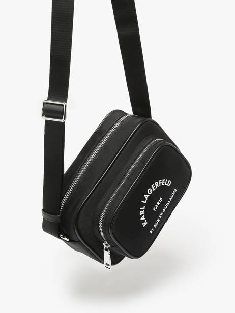 Cross Body Tas Rsg Nylon Karl lagerfeld Zwart rsg A1M30101 ander zicht 1