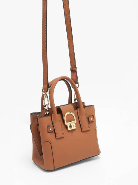 Cross Body Tas Xs Equestre Leder Etrier Bruin equestre EEQT142X ander zicht 2