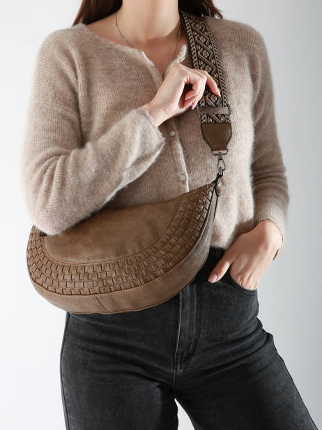 Cross Body Tas Winter Tresse Miniprix Bruin winter tresse 6003 ander zicht 1