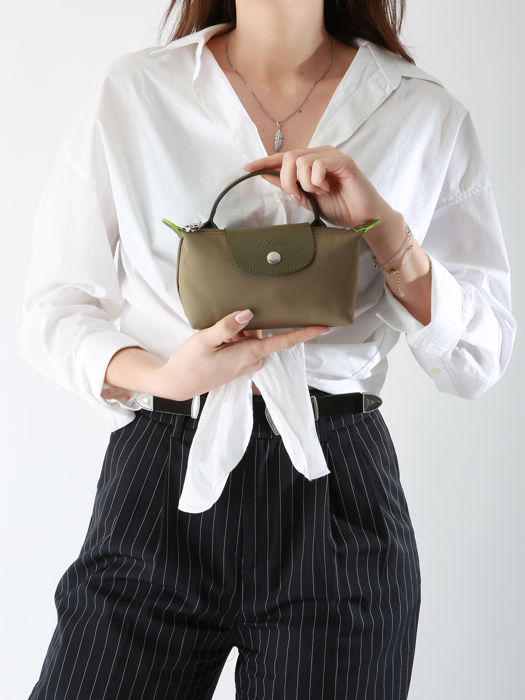 Longchamp Le pliage green Clutch Groen