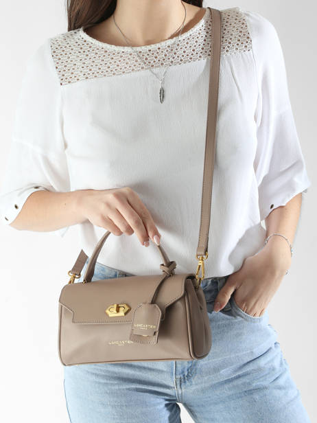 Handtassen Donna Grace Leder Lancaster Beige donna grace 73 ander zicht 1