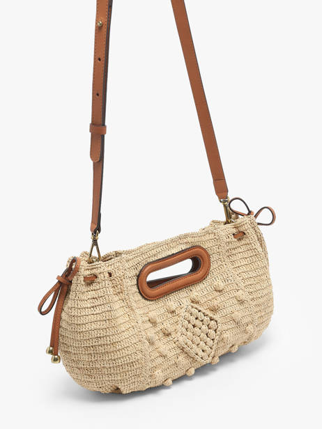 Cross Body Tas Raphia Raphia Gerard darel Beige raphia DBS08454 ander zicht 2