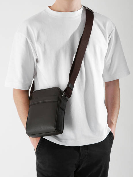 Cross Body Tas Le tanneur Bruin charles TCHA2200 ander zicht 1