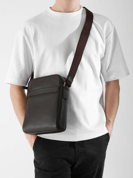 Cross Body Tas Le tanneur Bruin charles TCHA2210 ander zicht 1