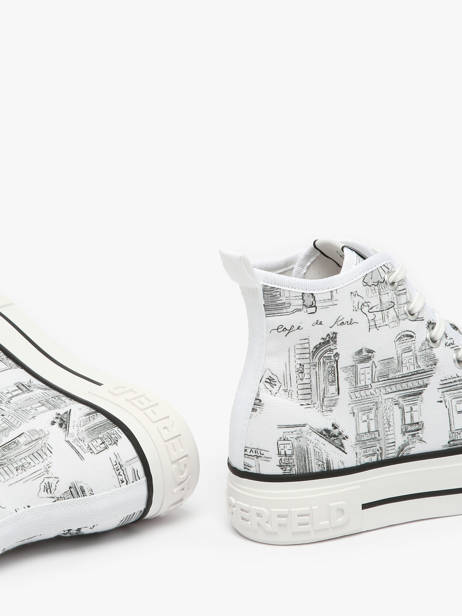 Sneakers Kampus Max Jorge Karl lagerfeld Wit women KL60455 ander zicht 3