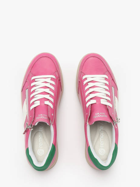 Sneakers Uit Leder Remonte Roze women 31 ander zicht 4