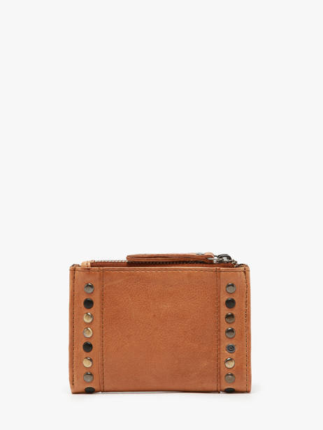 Portefeuille Leder Biba Bruin heritage HAK6L ander zicht 2