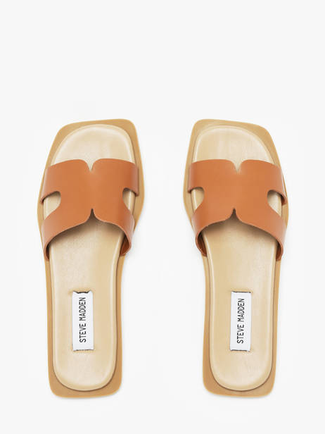 Slippers Sofia Uit Leder Steve madden Bruin women 11003523 ander zicht 3