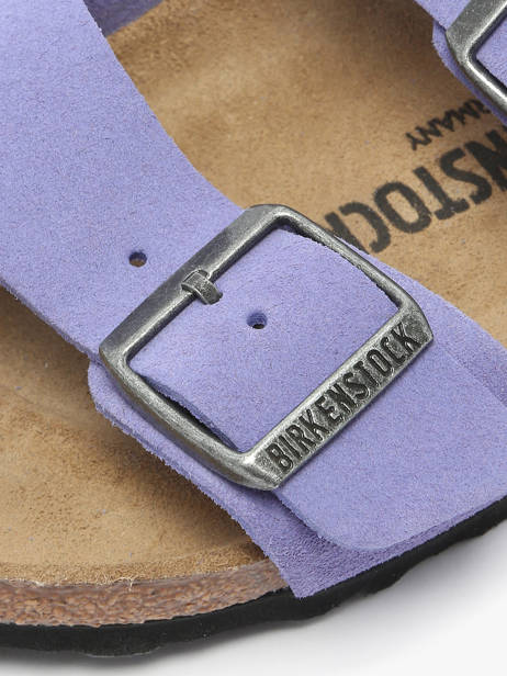 Slippers Arizona Uit Leder Birkenstock Violet women 1029218 ander zicht 2