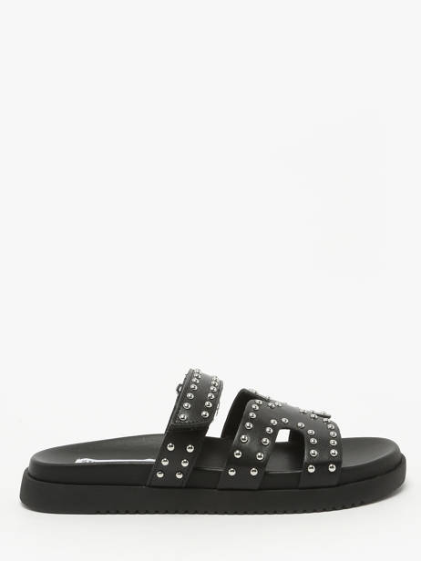 Slippers Missile Uit Leder Steve madden Zwart women 11003772