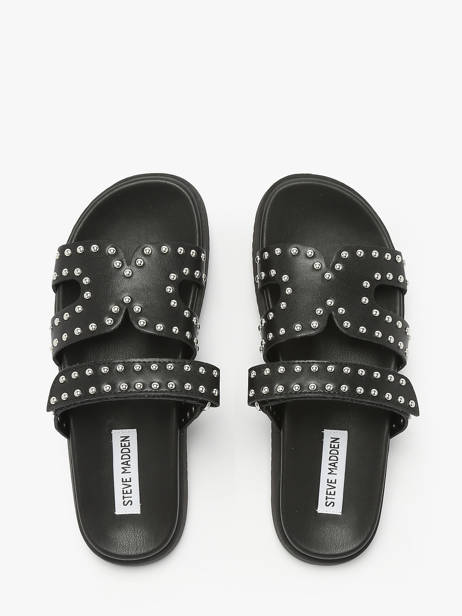 Slippers Missile Uit Leder Steve madden Zwart women 11003772 ander zicht 3