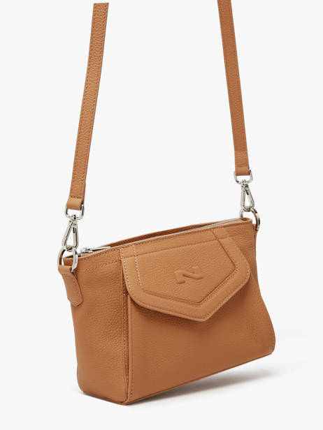 Cross Body Tas Vanilla Leder Nathan baume Bruin candy 7 ander zicht 2