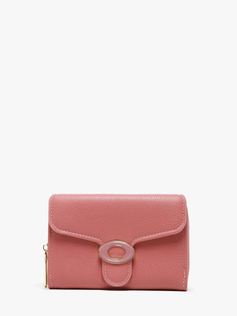 Portemonnee Met Kaarthouder Miniprix Roze safiano 78SM2650