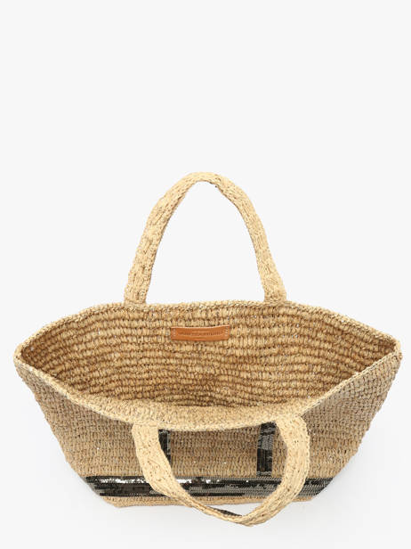 Handtas Cabas Raphia Leder Vanessa bruno Groen cabas raphia 30V40413 ander zicht 3