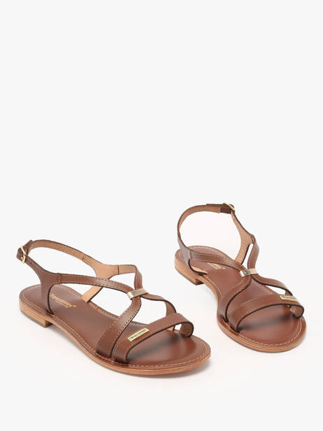 Open Sandalen Hamoon Uit Leder Les tropeziennes Bruin women HAMOON ander zicht 1