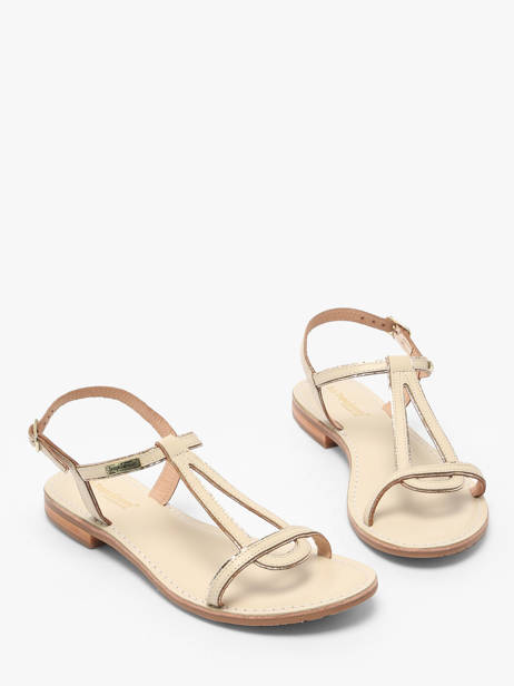 Open Sandalen Hamatrio Uit Leder Les tropeziennes Beige women HAMATRIO ander zicht 1