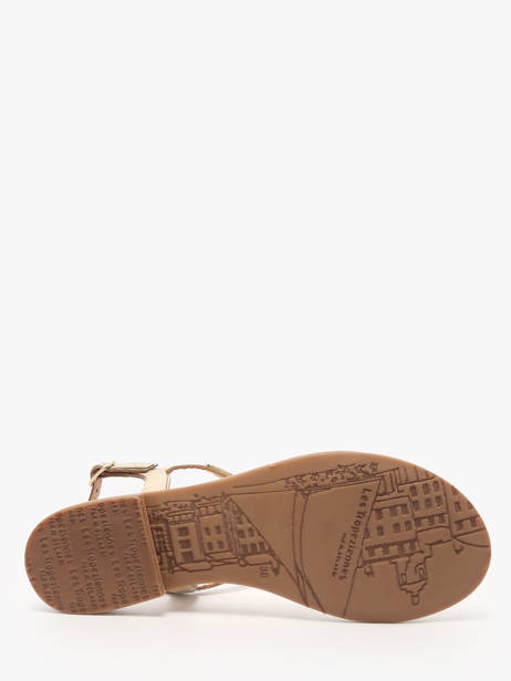 Open Sandalen Hamatrio Uit Leder Les tropeziennes Beige women HAMATRIO ander zicht 4