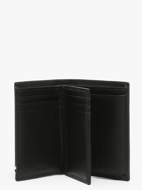 Portefeuille Met Portemonnee Leder Hugo boss Zwart iconic HLG421A ander zicht 1