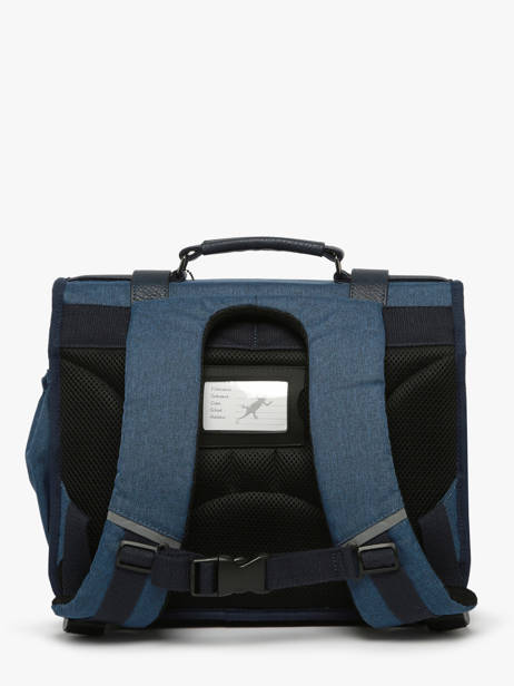 Boekentas 2 Compartimenten Cameleon Blauw vintage color - VIC-CA35 ander zicht 4