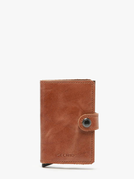 Kaarthouder Vintage Leder Secrid Bruin vintage MV