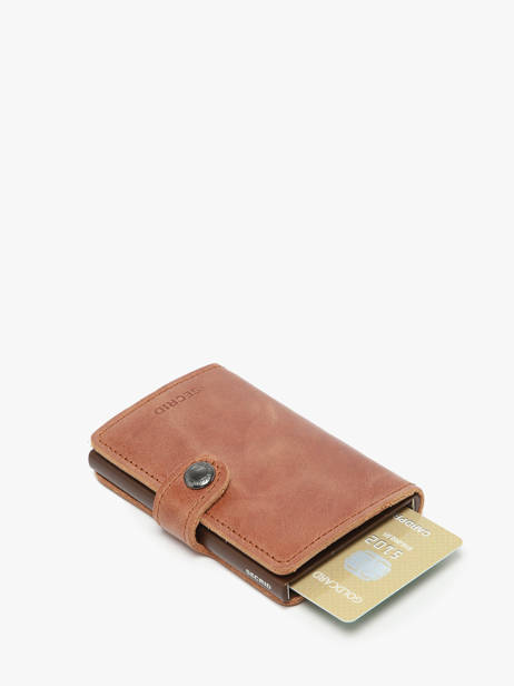 Kaarthouder Vintage Leder Secrid Bruin vintage MV ander zicht 1