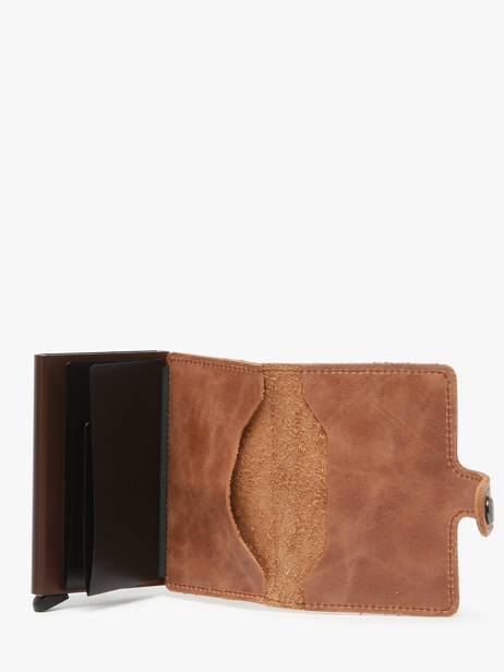 Kaarthouder Vintage Leder Secrid Bruin vintage MV ander zicht 2