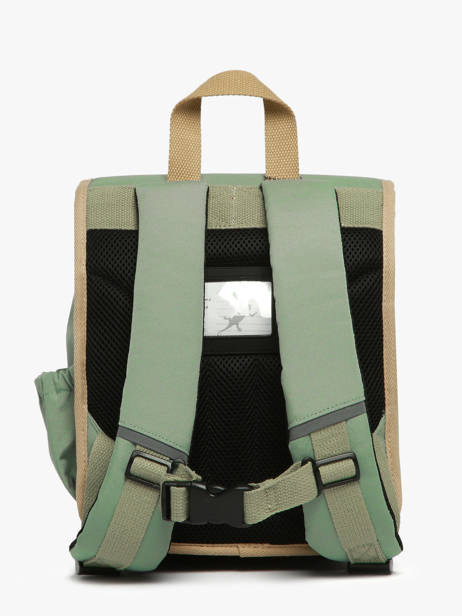 Rugzak 1 Compartiment Cameleon Groen vintage fantasy SD30 ander zicht 4