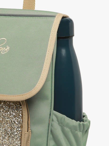 Rugzak 1 Compartiment Cameleon Groen vintage fantasy SD30 ander zicht 5