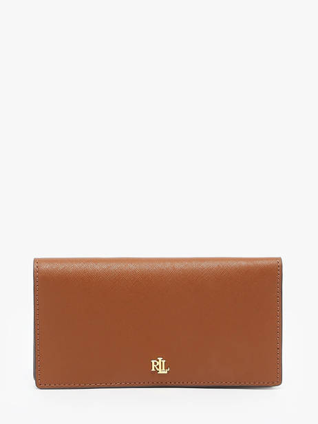 Portefeuille Leder Lauren ralph lauren Bruin dryden 371777