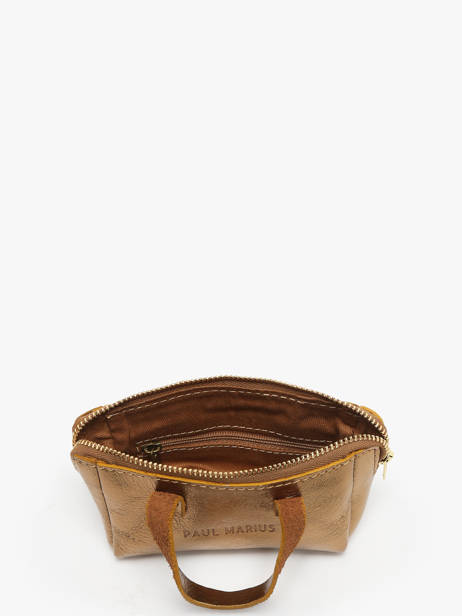 Portemonnee Mon Premier Leder Paul marius Goud vintage PREMIER ander zicht 1