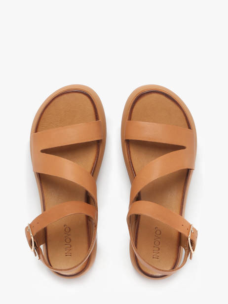 Sandalen Uit Leder Inuovo Groen accessoires A96001 ander zicht 3