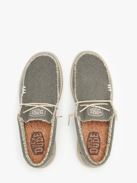Mocassins Wally Braided Hey dude Groen men 4003 ander zicht 4