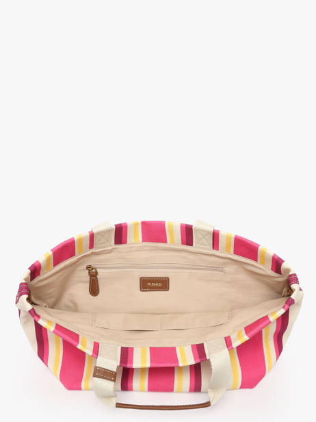 Shoppingtas Logo Shopper Katoen Pinko Roze logo shopper 4753A2G5 ander zicht 2