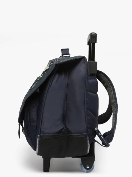 Boekentas Op Wieltjes 2 Compartimenten Tann's Blauw les fantaisies g 43142 ander zicht 2