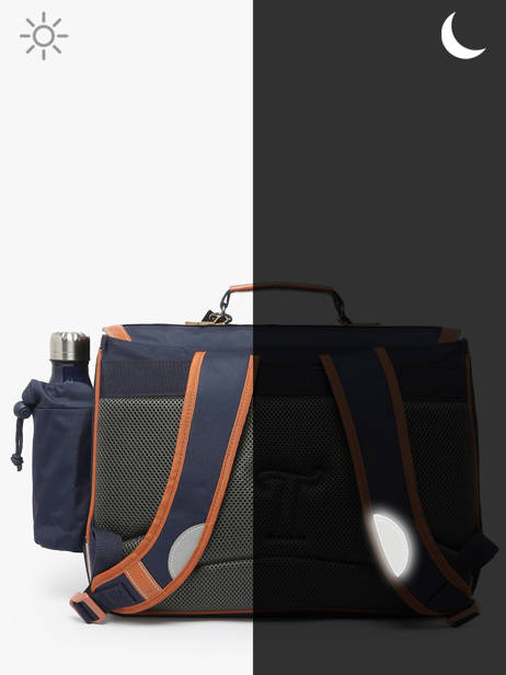 Boekentas 2 Compartimenten Tann's Blauw les fantaisies g 33111 ander zicht 5