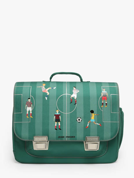 Boekentas 2 Compartimenten Jeune premier Groen classics C