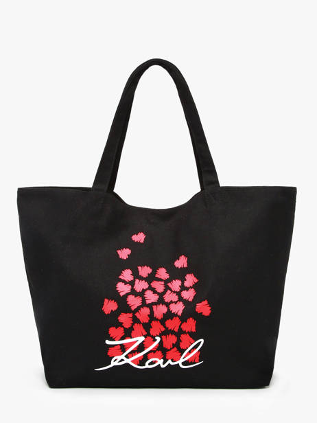 Schoudertas K Signature Katoen Karl lagerfeld Zwart k signature A3W50111