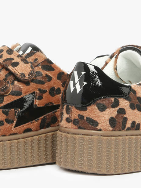 Sneakers Odelia Vanessa wu Bruin women BK2802LP ander zicht 3