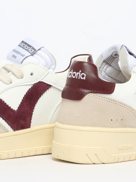 Sneakers Uit Leder Victoria Rood women 1257136 ander zicht 3