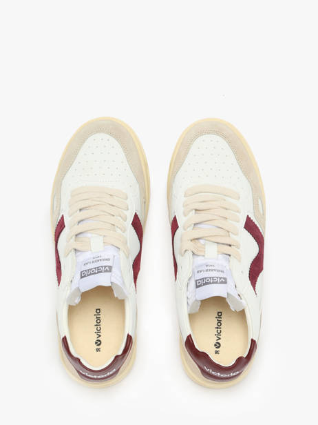 Sneakers Uit Leder Victoria Rood women 1257136 ander zicht 4