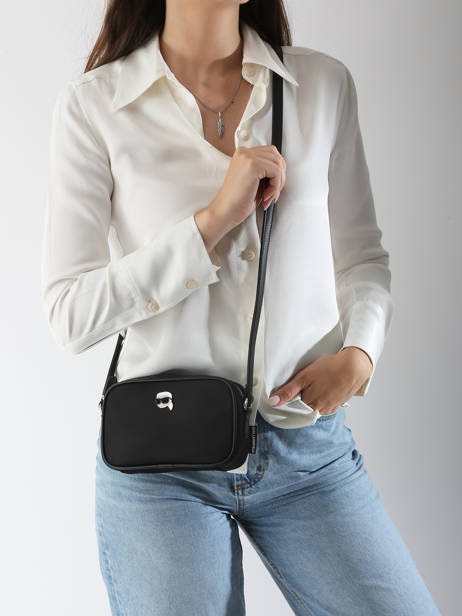 Cross Body Tas K Ikon Nylon Karl lagerfeld Zwart k ikon A3W30128 ander zicht 1