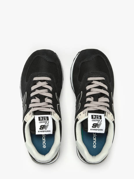 Sneakers 574 Uit Leder New balance Zwart boy ML574EVB ander zicht 4