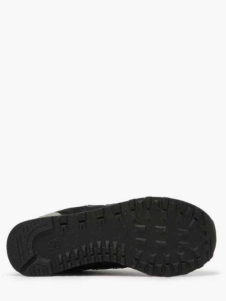 Sneakers 574 Uit Leder New balance Zwart boy ML574EVB ander zicht 5