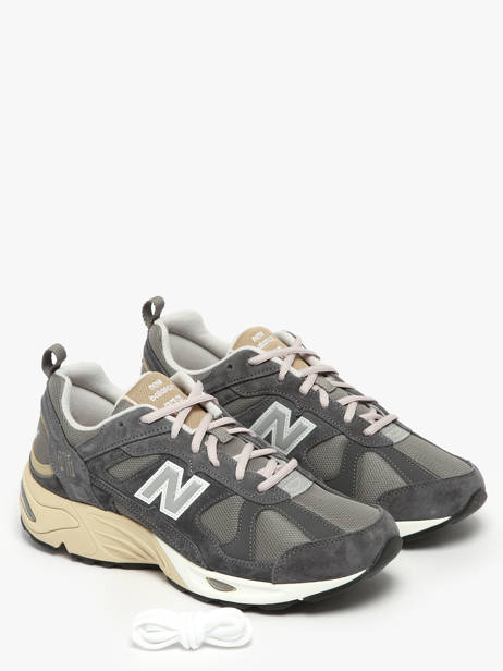 Sneakers 878 Uit Leder New balance Grijs boy CM878MG1 ander zicht 1