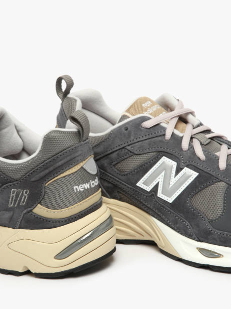 Sneakers 878 Uit Leder New balance Grijs boy CM878MG1 ander zicht 2