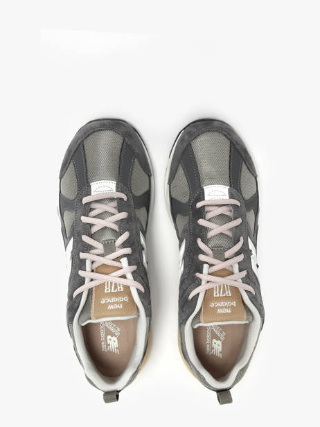 Sneakers 878 Uit Leder New balance Grijs boy CM878MG1 ander zicht 3